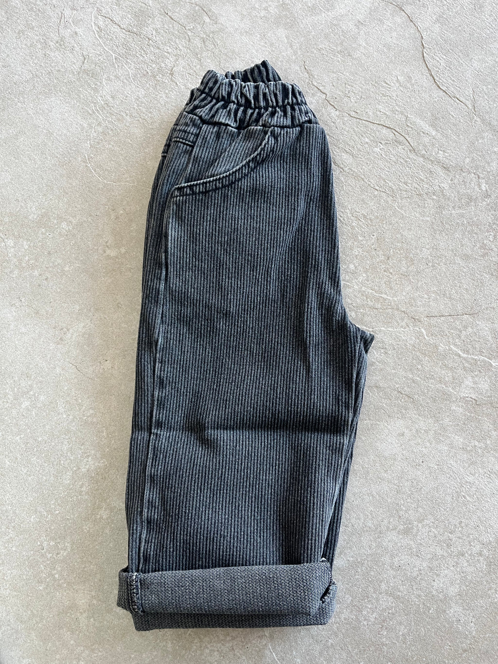 Zwarte jeans - ribstof