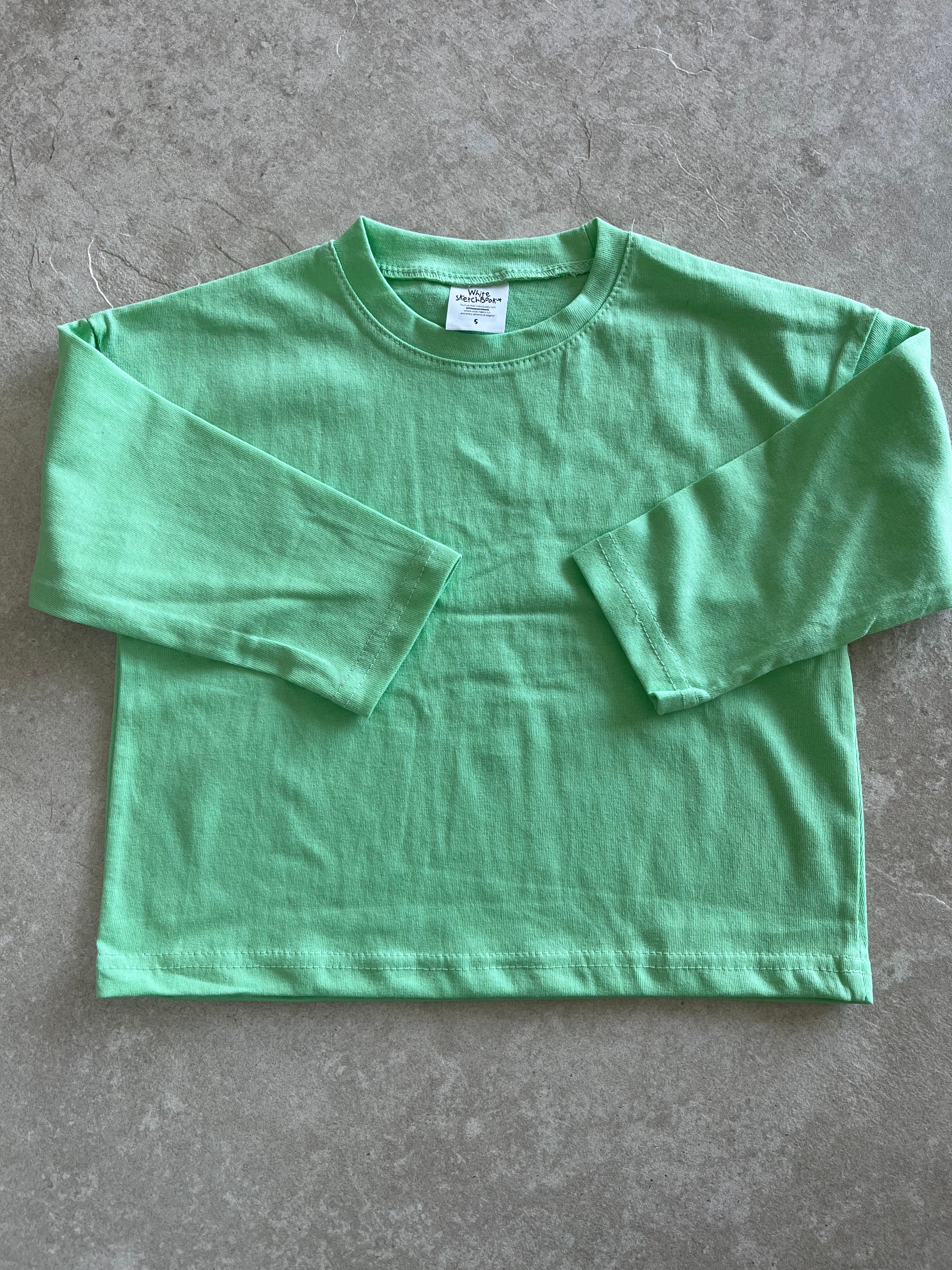 T-shirt met lange mouwen - fel groen