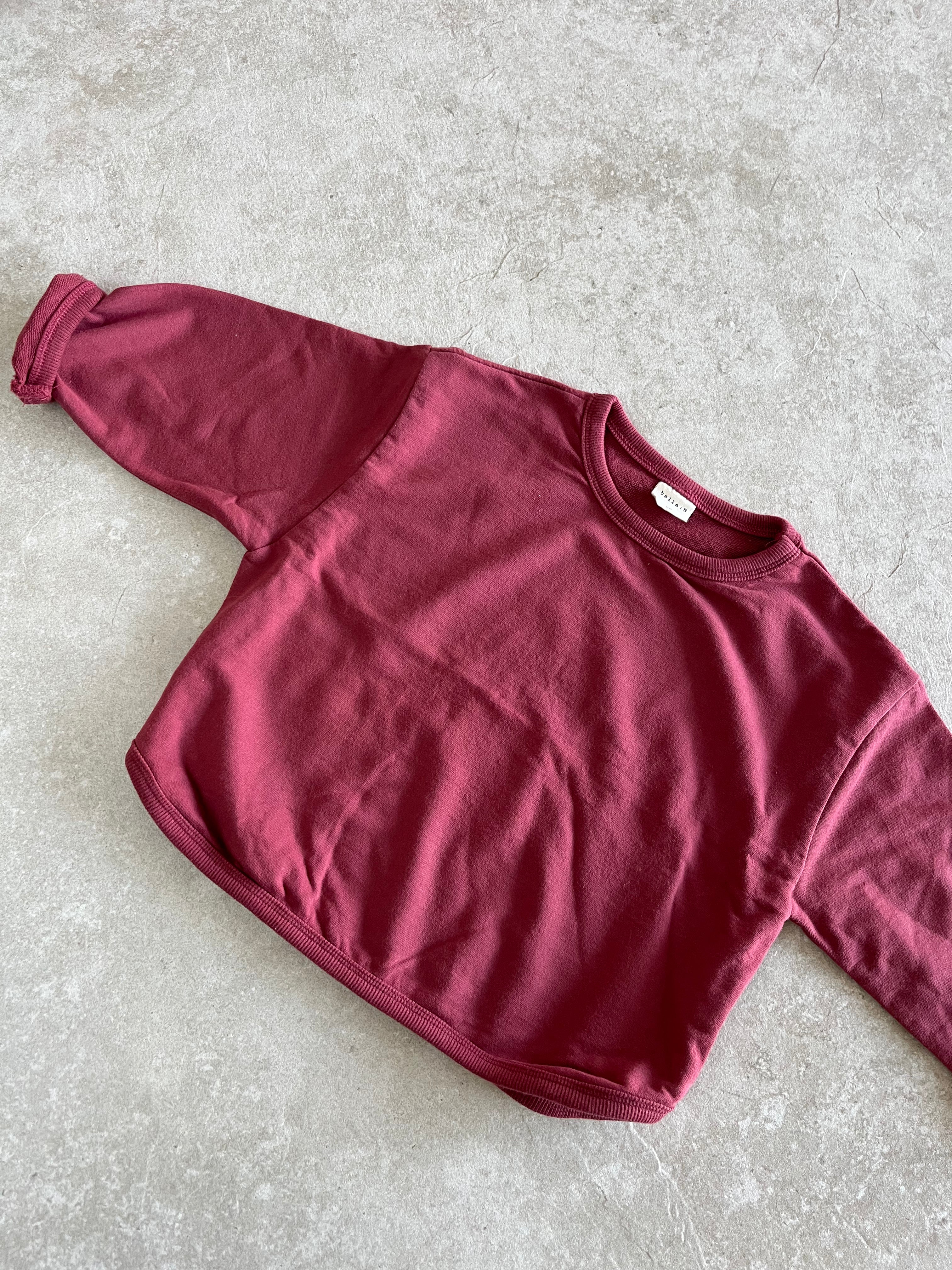 Comfy trui - wijnrood