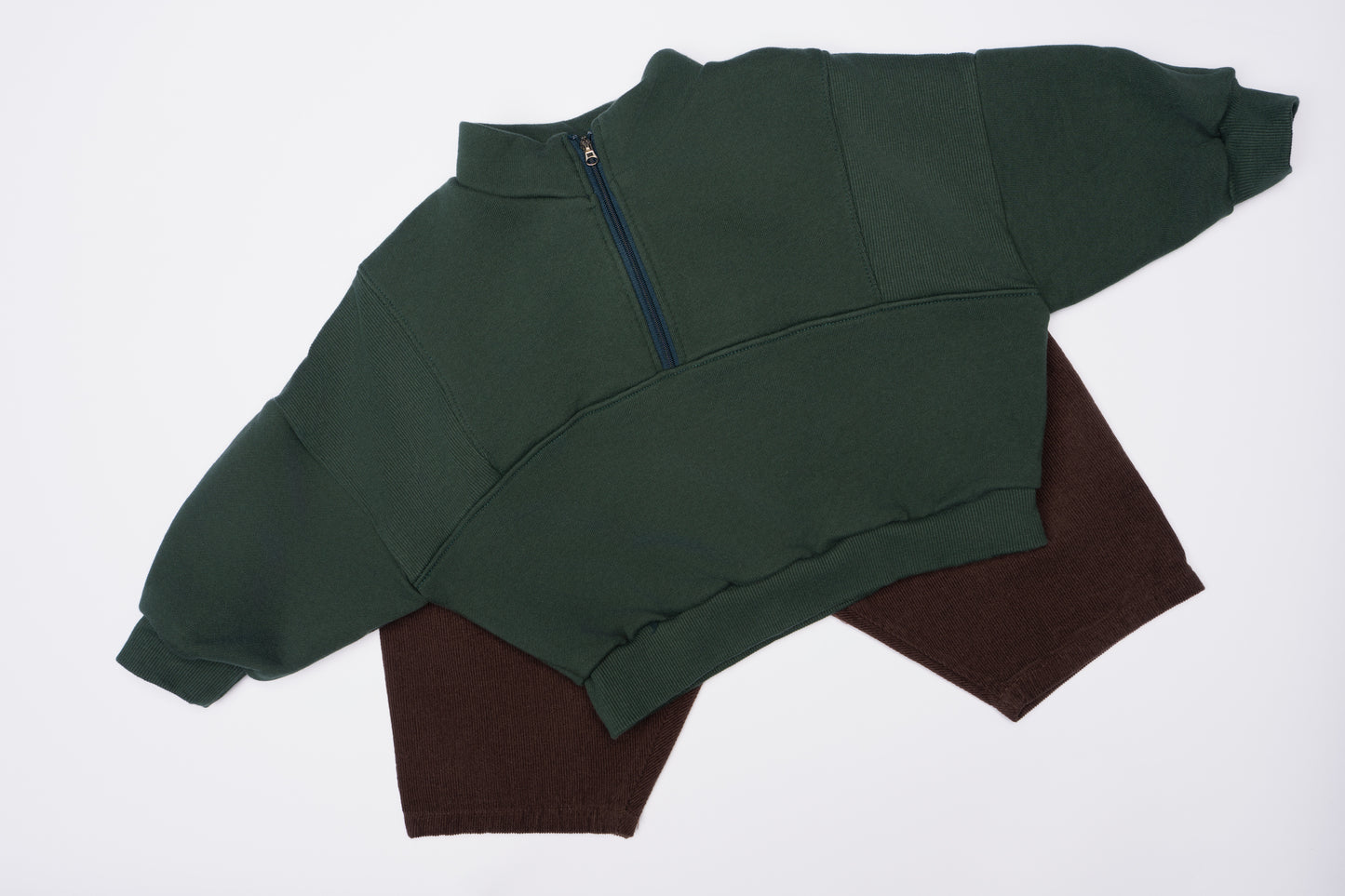 Sweater met halve rits