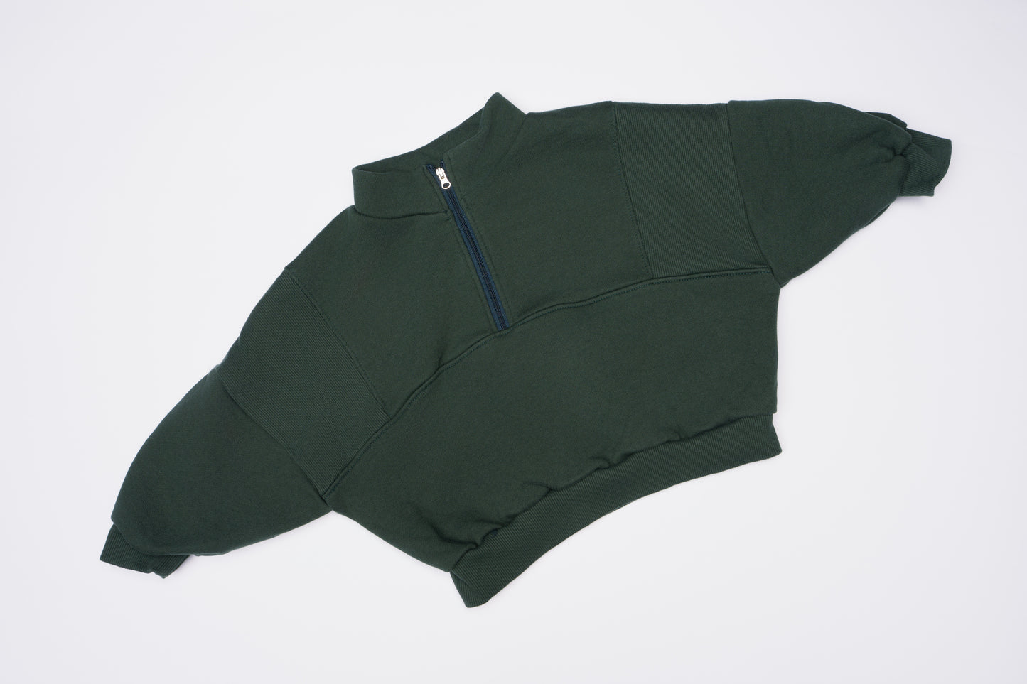 Sweater met halve rits