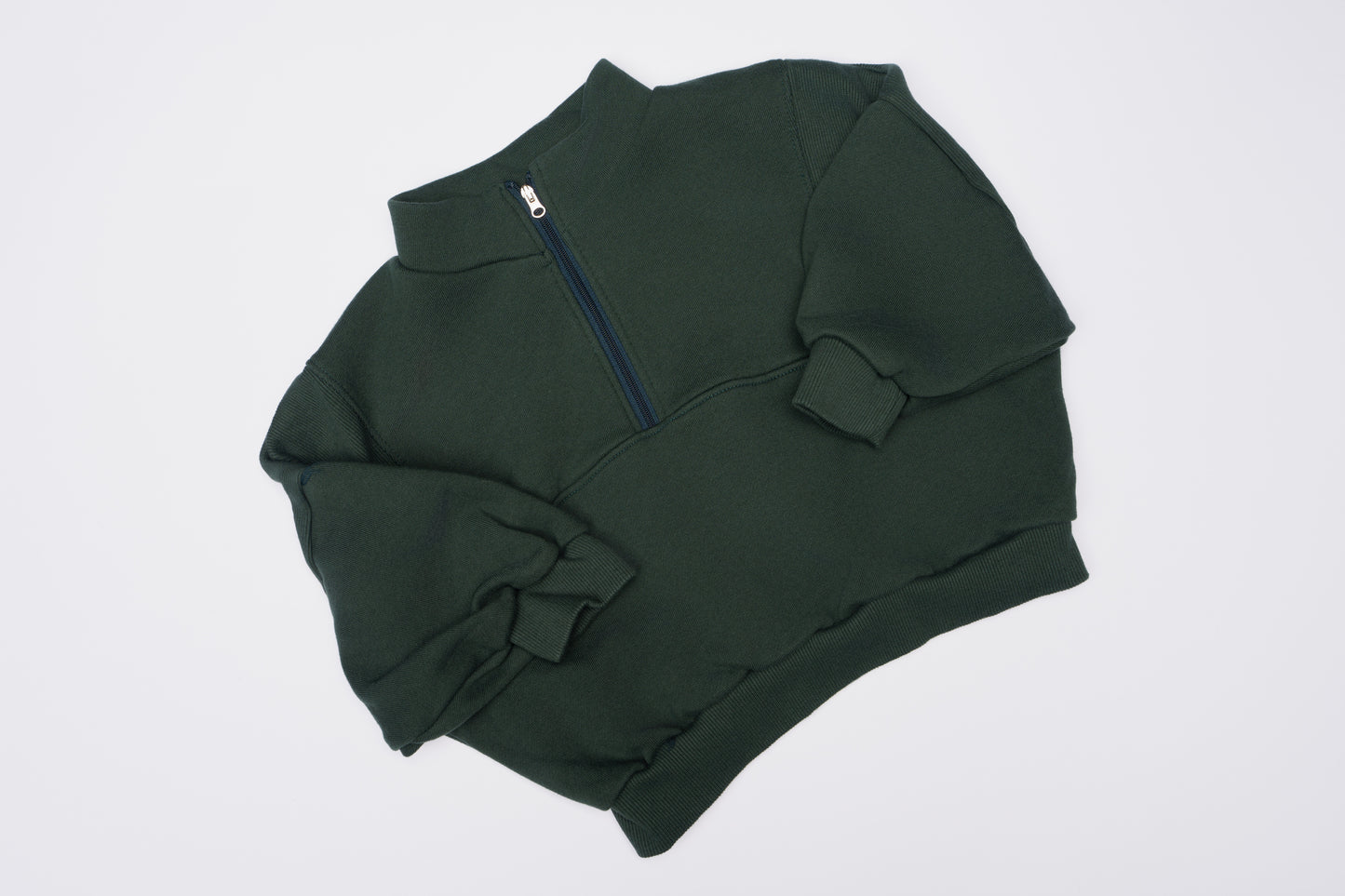 Sweater met halve rits